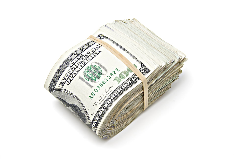 US dollar bills bundle HD wallpaper